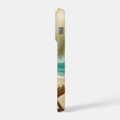 White Peacock iPhoneケース (左側面)