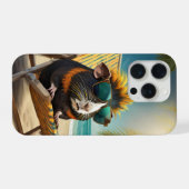 White Peacock iPhoneケース (裏面横)