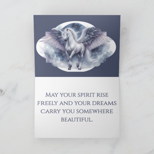 White Pegasus Moonlit Wings Celestial Dream カード (内部)
