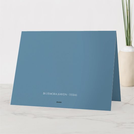 White Pegasus Wings Soft Blue Sky Dreamscape カード (裏面)