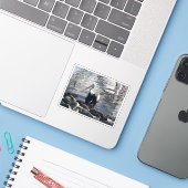 White Pelican シール (ノートパソコンとiPhone)