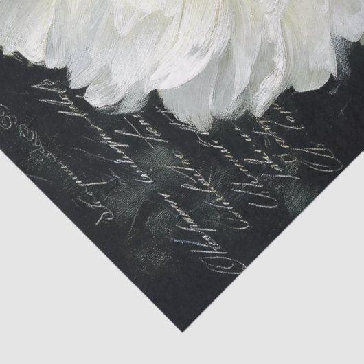 White Peony Blossom Decoupage 薄葉紙 (詳細)