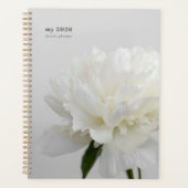 White Peony Minimalist Planner プランナー手帳 (正面)