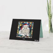 White Persian Christmas Cookies Card カード (裏面)
