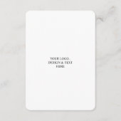 White Personalized – あなたのロゴとテキストを表示 エンクロージャーカード (正面)