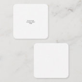 White Personalized – あなたのロゴとテキストを表示 エンクロージャーカード (正面/裏面)