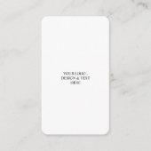 White Personalized – あなたのロゴとテキストを表示 エンクロージャーカード (正面)