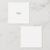 White Personalized – あなたのロゴとテキストを表示 エンクロージャーカード (正面/裏面)