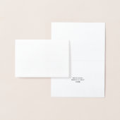White Personalized – あなたのロゴとテキストを表示 箔カード (ディスプレー)