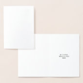 White Personalized – あなたのロゴとテキストを表示 箔カード (ディスプレー)