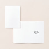 White Personalized – あなたのロゴとテキストを表示 箔カード (ディスプレー)