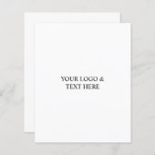 White Personalized – Your Logo & Text Here (正面/裏面)