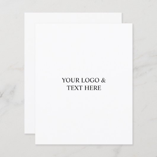 White Personalized – Your Logo & Text Here (正面/裏面)