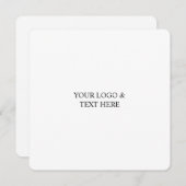 White Personalized – Your Logo & Text Here (正面/裏面)