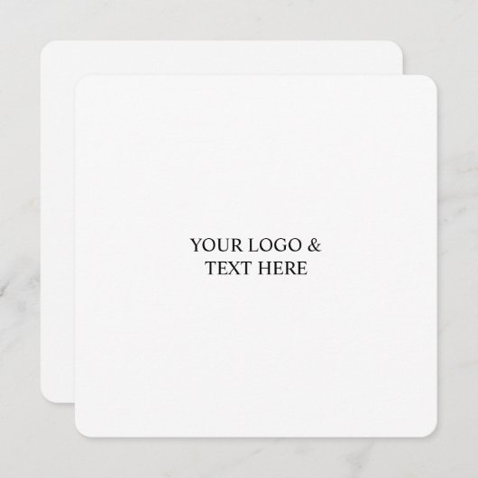 White Personalized – Your Logo & Text Here (正面/裏面)