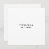 White Personalized – Your Logo & Text Here (正面/裏面)