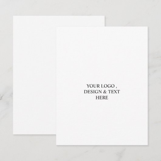 White Personalized – Your Logo & Text Here (正面/裏面)