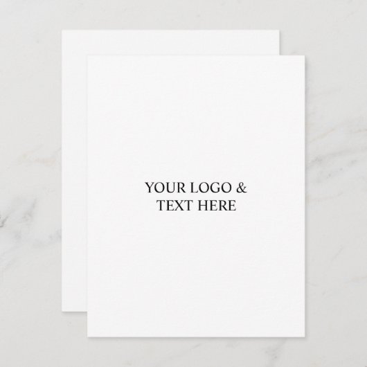 White Personalized – Your Logo & Text Here (正面/裏面)