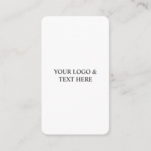 White Personalized – Your Logo & Text Here エンクロージャーカード (正面)