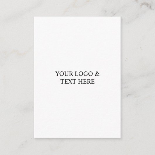 White Personalized – Your Logo & Text Here エンクロージャーカード (正面)