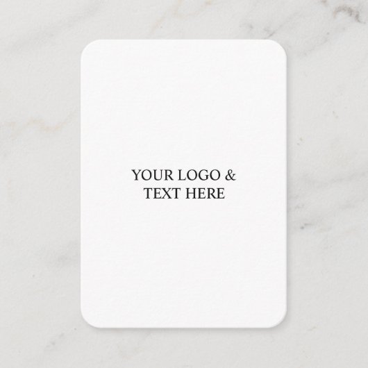 White Personalized – Your Logo & Text Here エンクロージャーカード (正面)