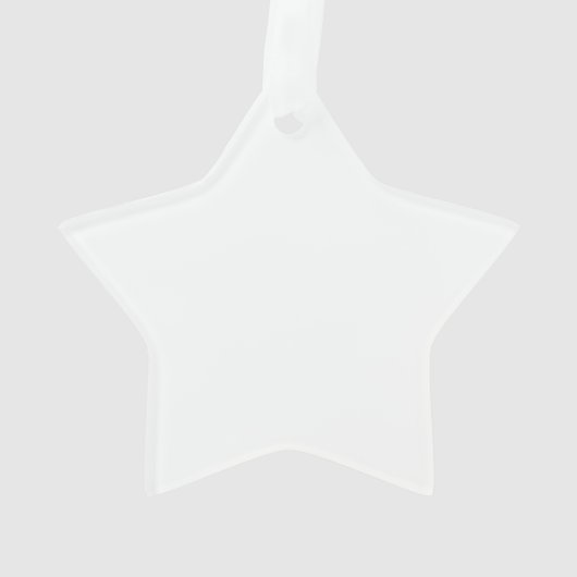 White Personalized – Your Logo & Text Here オーナメント (裏面)