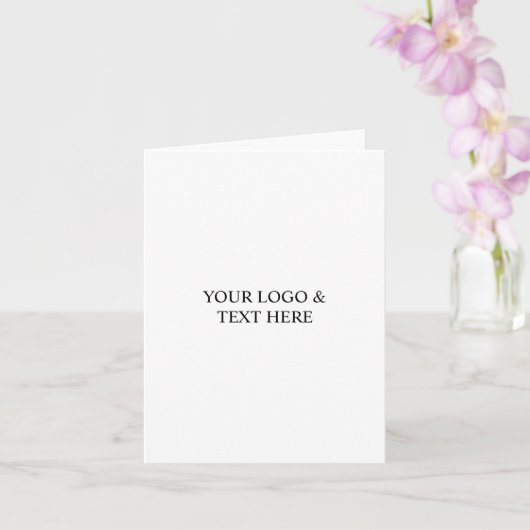 White Personalized – Your Logo & Text Here カード (蘭)