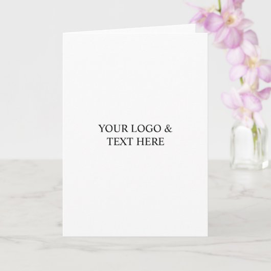 White Personalized – Your Logo & Text Here カード (蘭)