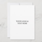 White Personalized – Your Logo & Text Here シーズンカード (正面)