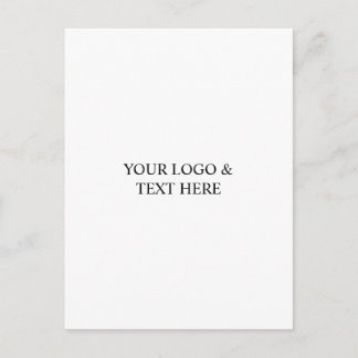 White Personalized – Your Logo & Text Here シーズンポストカード