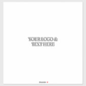 White Personalized – Your Logo & Text Here シール (シート)