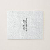 White Personalized – Your Logo & Text Here ジグソーパズル (横)