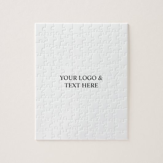 White Personalized – Your Logo & Text Here ジグソーパズル (縦)
