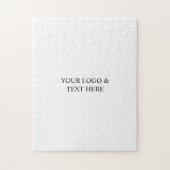White Personalized – Your Logo & Text Here ジグソーパズル (縦)