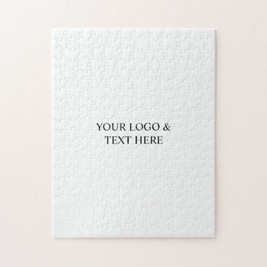 White Personalized – Your Logo & Text Here ジグソーパズル (縦)