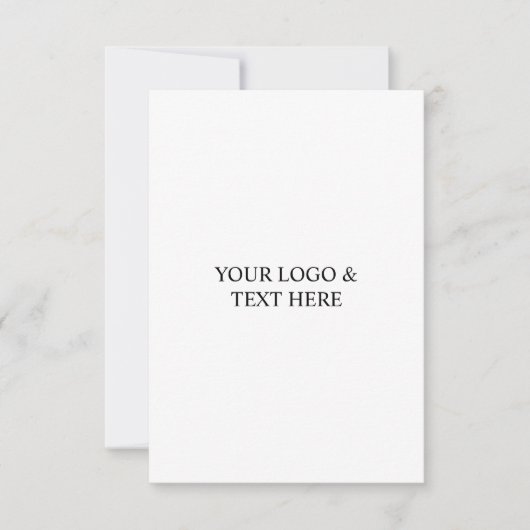 White Personalized – Your Logo & Text Here セーブザデート (正面)