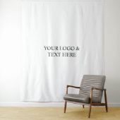 White Personalized – Your Logo & Text Here タペストリー (インサイチュ)