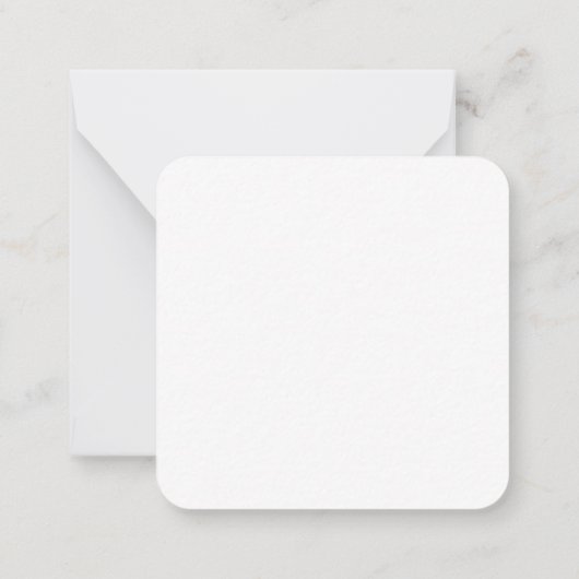 White Personalized – Your Logo & Text Here ノートカード (裏面)