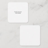 White Personalized – Your Logo & Text Here ノートカード (正面/裏面)