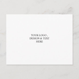 White Personalized – Your Logo & Text Here ポストカード