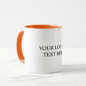 White Personalized – Your Logo & Text Here マグカップ (正面左)