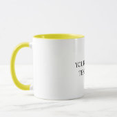 White Personalized – Your Logo & Text Here マグカップ (左)