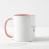 White Personalized – Your Logo & Text Here マグカップ (左)