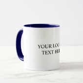 White Personalized – Your Logo & Text Here マグカップ (正面左)