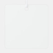 White Personalized – Your Logo & Text Here メタルオーナメント (裏面)