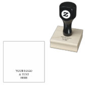 White Personalized – Your Logo & Text Here ラバースタンプ (押印)