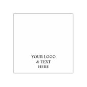 White Personalized – Your Logo & Text Here ラバースタンプ (インプリント)