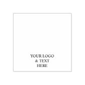 White Personalized – Your Logo & Text Here ラバースタンプ (インプリント)