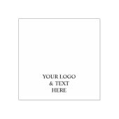White Personalized – Your Logo & Text Here ラバースタンプ (インプリント)