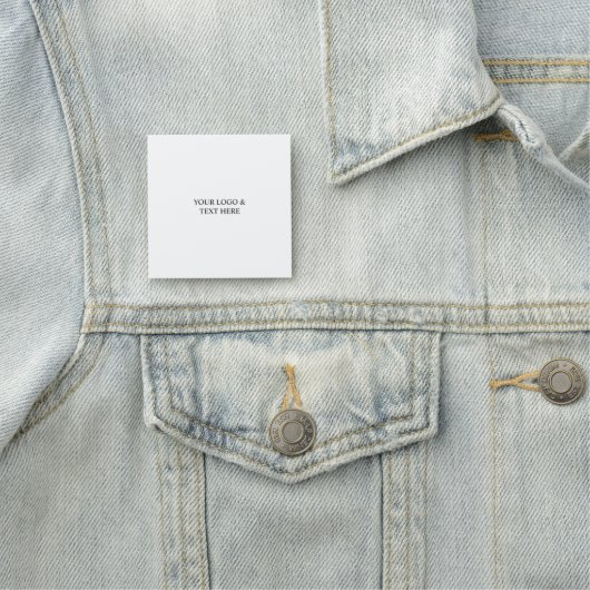 White Personalized – Your Logo & Text Here 名札 (インサイチュ)